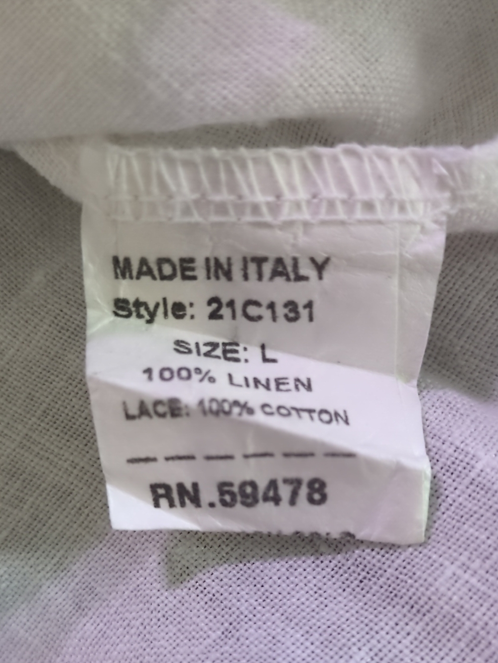 3 Linen Top Bundle Made in Italy St. Tropez West White Blouses Mixed Sizes - Picture 3 of 16